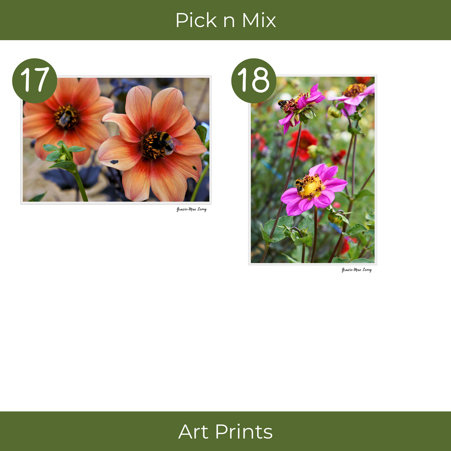 Gracie-Mae’s Pick n Mix Art Prints – Set of 3 or 5