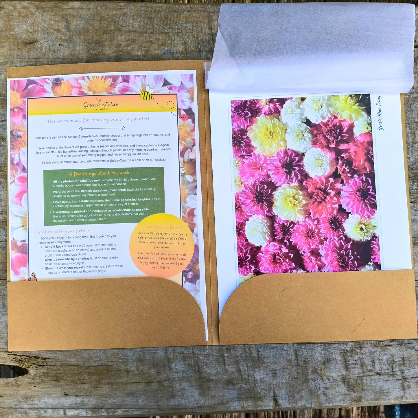 Soft Pink Dahlia flatlay photography by Gracie-Mae Photography.