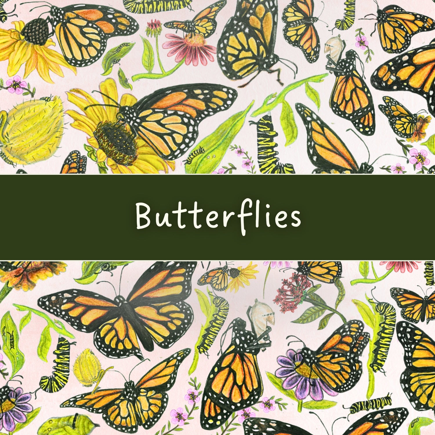 Butterfly-themed art and gifts by Milly