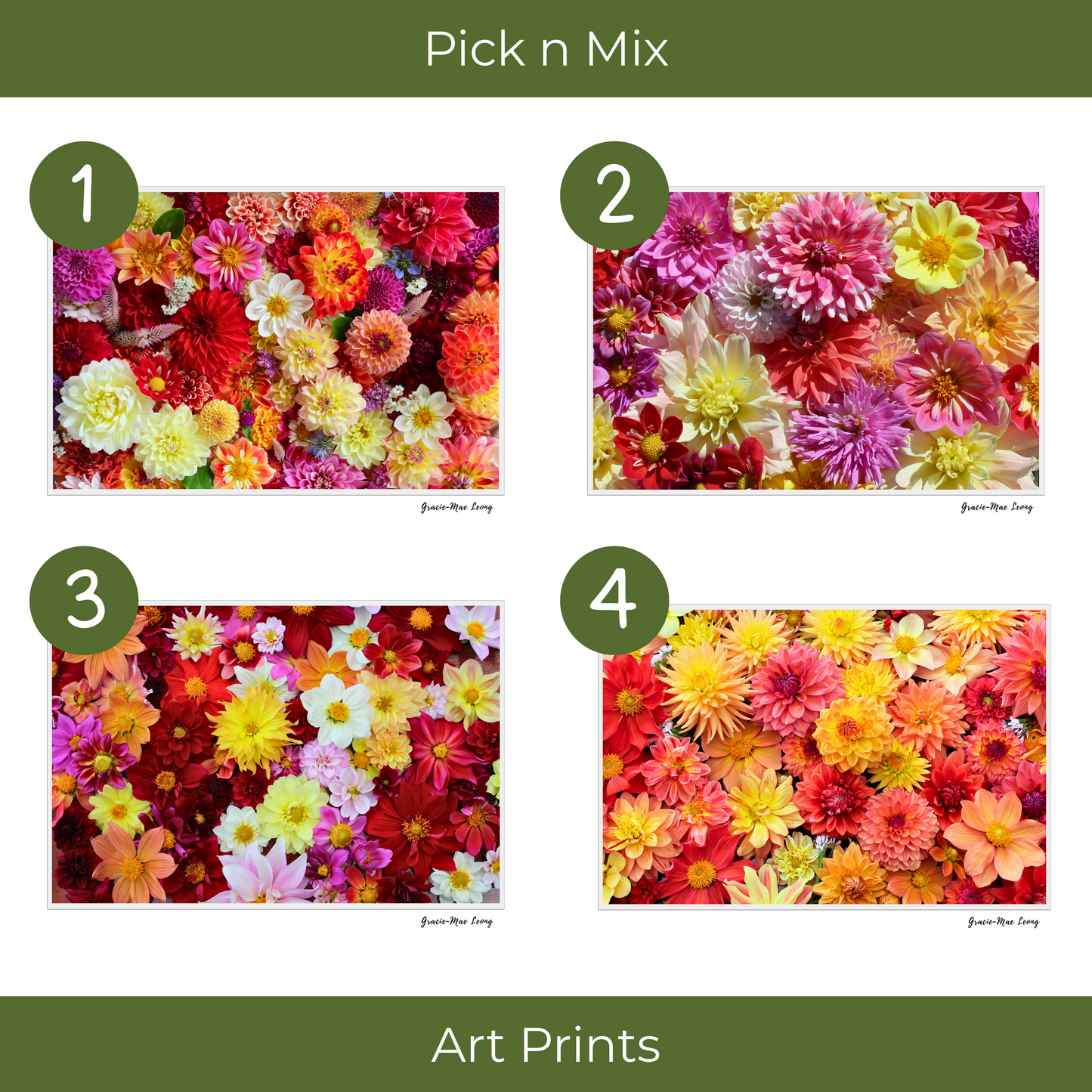 Gracie-Mae’s Pick n Mix Art Prints – Set of 3 or 5