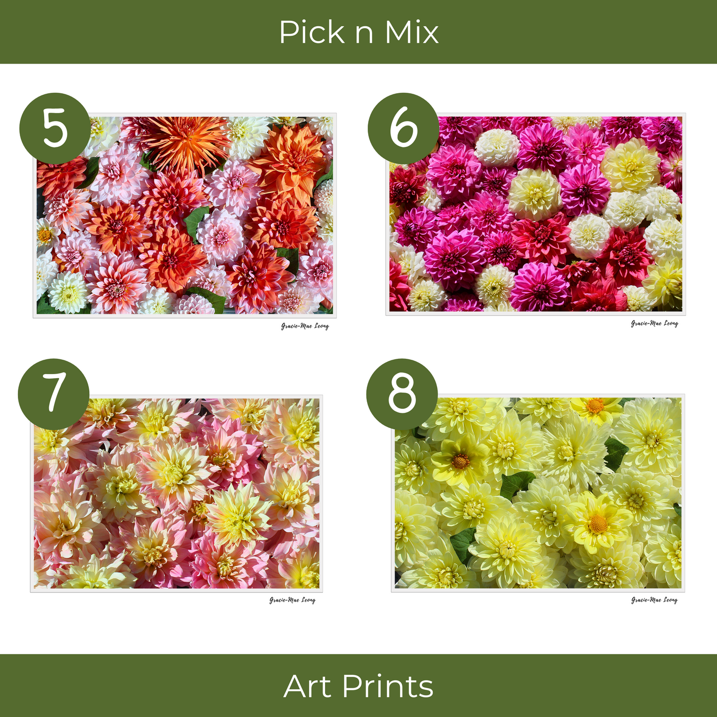 Gracie-Mae’s Pick n Mix Art Prints – Set of 3 or 5