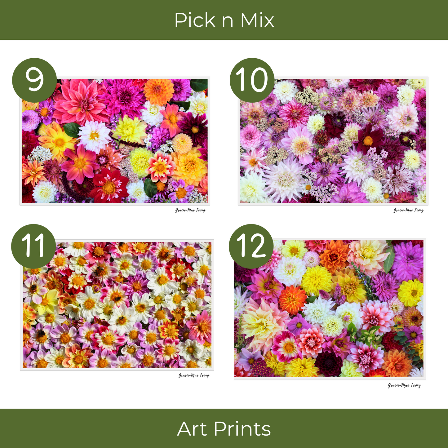 Gracie-Mae’s Pick n Mix Art Prints – Set of 3 or 5