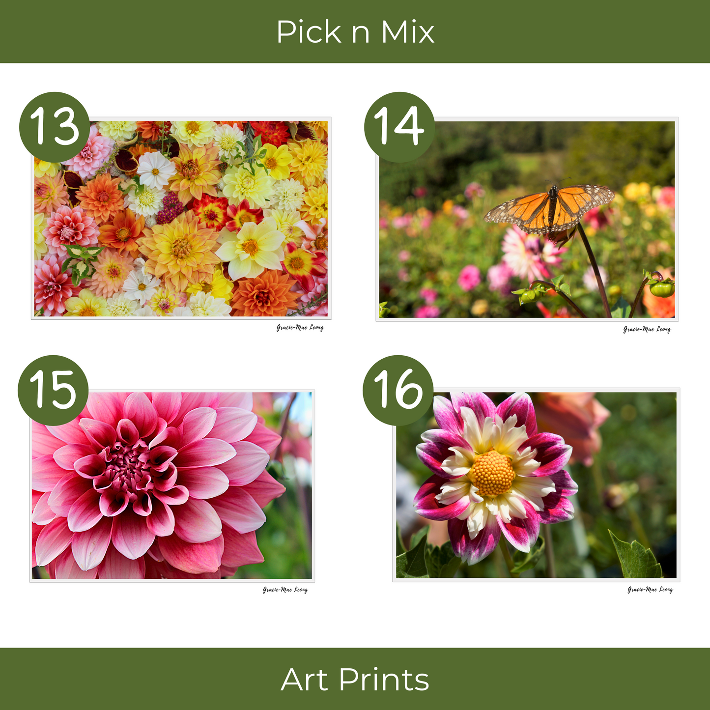 Gracie-Mae’s Pick n Mix Art Prints – Set of 3 or 5