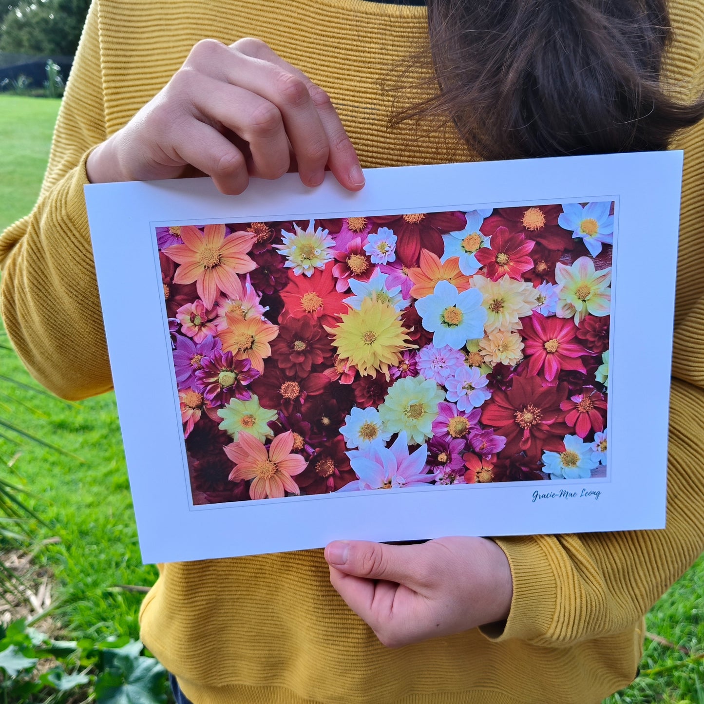 All The Single Dahlias flatlay photography by Gracie-Mae Photography.