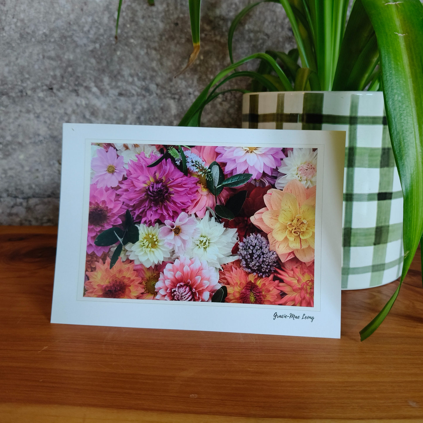 Dahlia Greeting Card Set – 5 Designs by Gracie-Mae