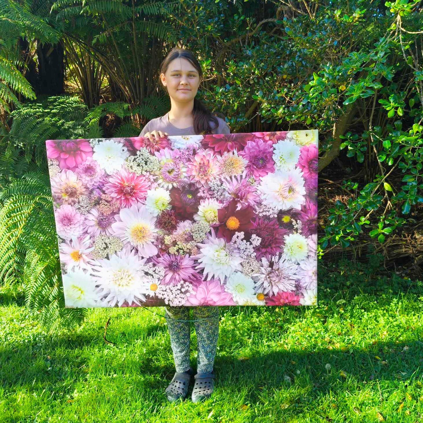 Purple Delight Canvas Wall Art – Photographed in NZ by Gracie-Mae (120 x 80 cm)